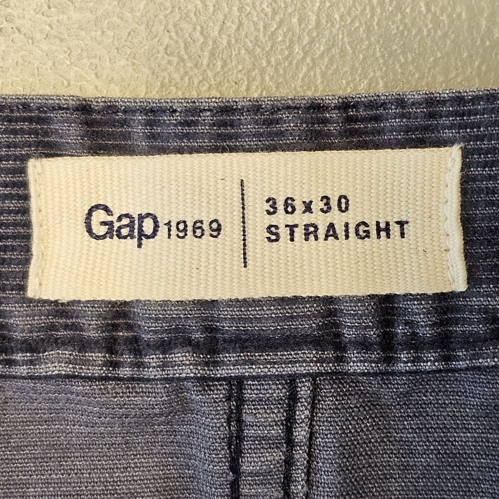 Gap 1969 Corduroy‎ Straight Fit 5-Pockets Pants Preppy Gray 38x30* (*Tag 36x30) - Picture 7 of 14